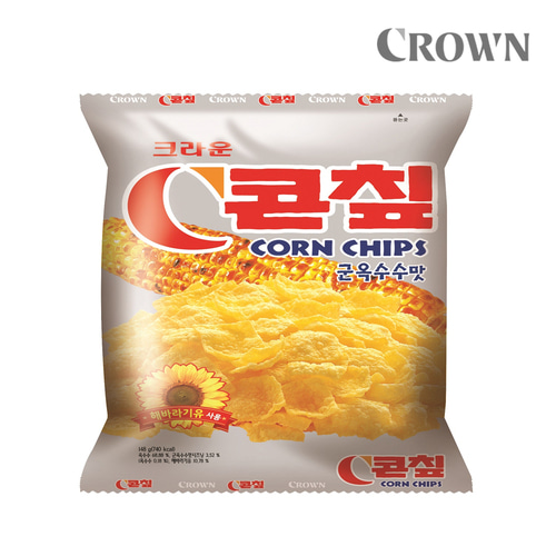 크라운 C콘칩 군옥수수맛 148g/스낵