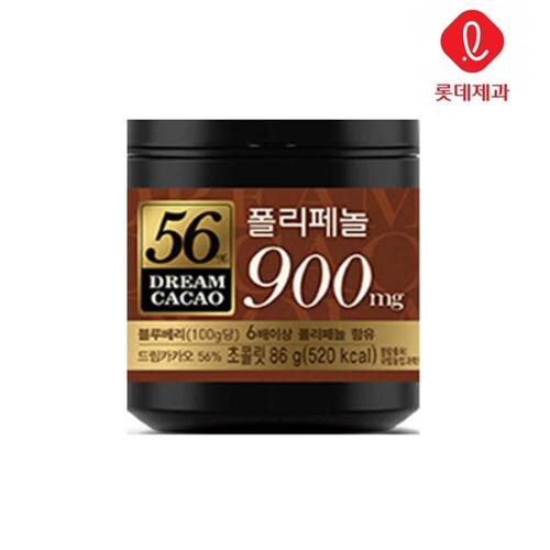 롯데 드림카카오 56% 86gx6통/초콜릿