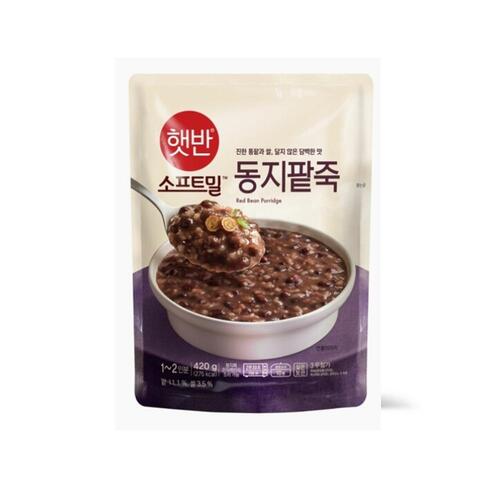 CJ 햇반소프트밀 동지팥죽 파우치 420g/간편식/즉석죽