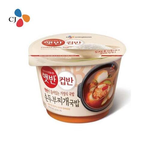 CJ비비고 순두부찌개국밥 173g/컵밥/간편식