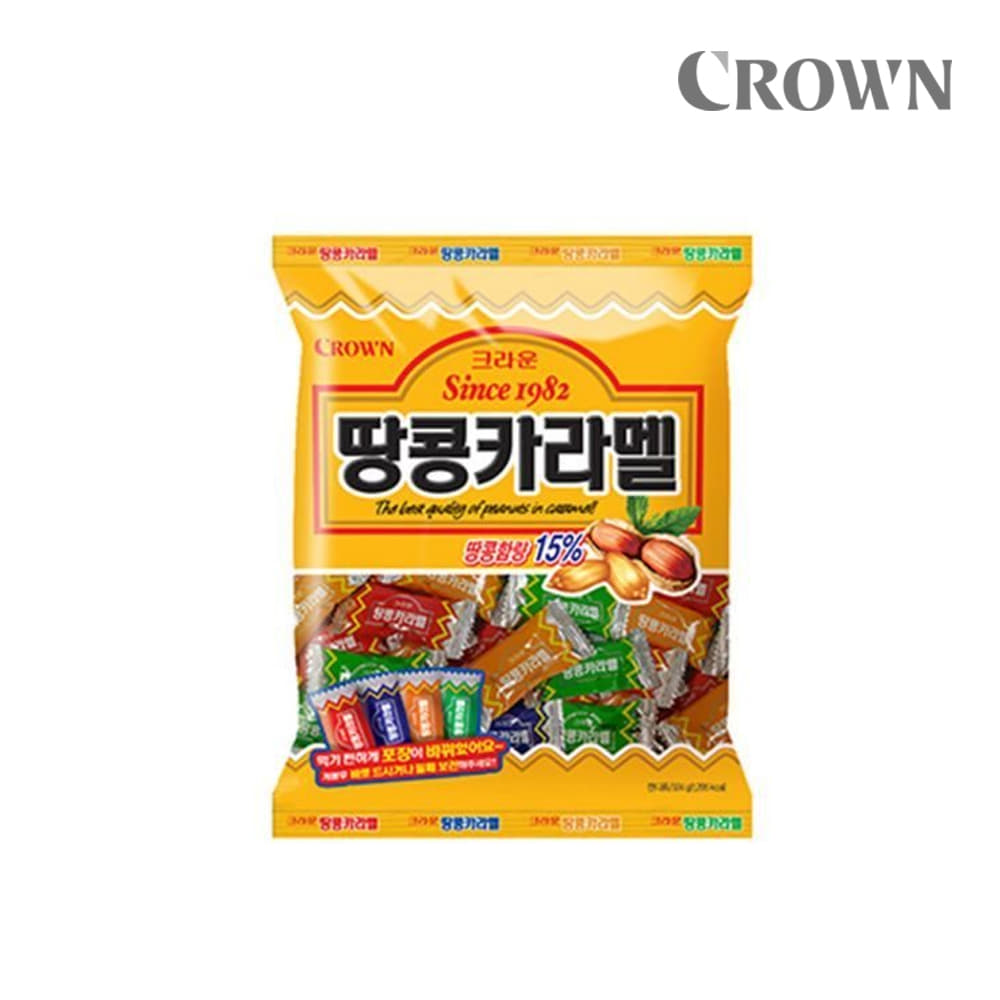 캔디 크라운 땅콩카라멜 324gx8봉/사탕