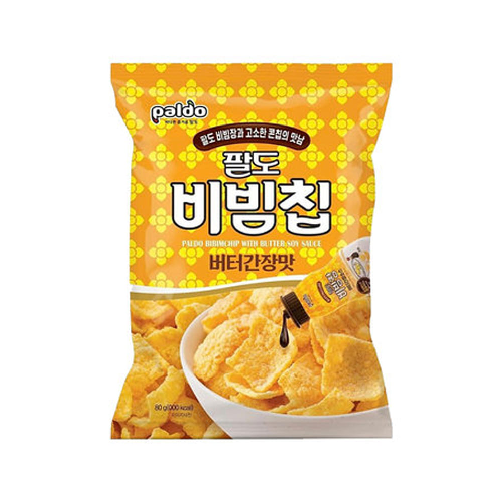 스낵 팔도비빔칩 버터간장맛 80g/간식