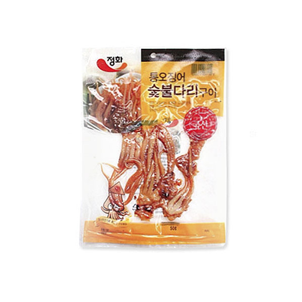 안주 정화 통오징어 숯불다리구이 50gx5개/간식