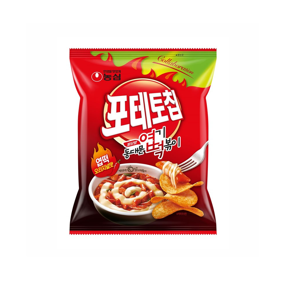 농심 포테토칩 엽떡 오리지널맛 50g/스낵