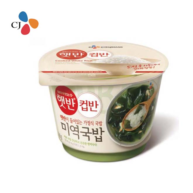 CJ비비고 미역국밥 167g/컵밥/간편식