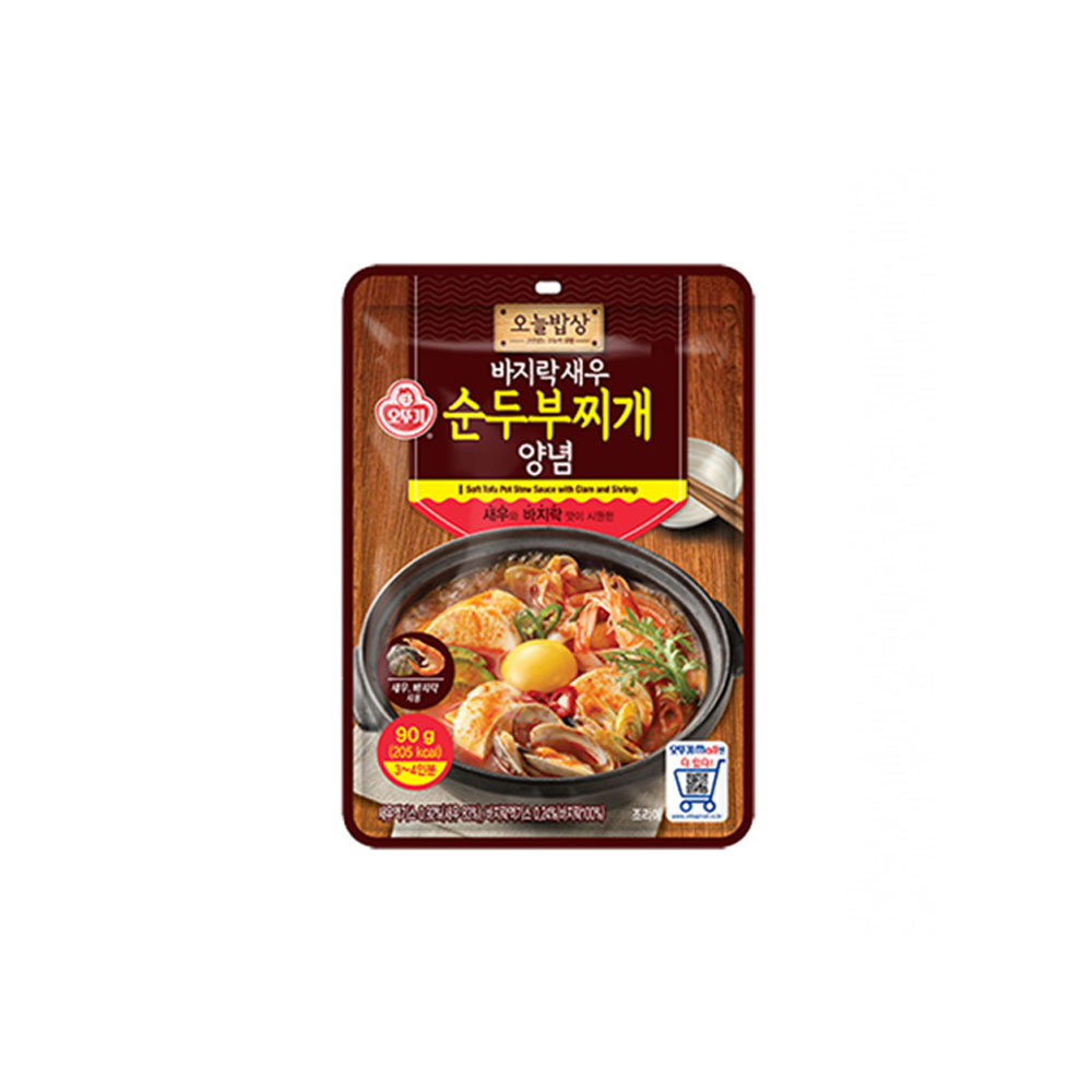 오늘밥상 바지락새우 순두부찌개 양념 90g/소스/조미양념