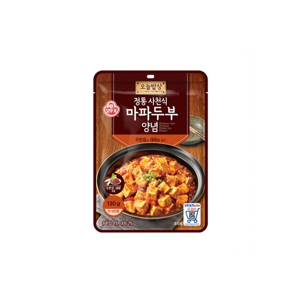 오늘밥상 정통 사천식 마파두부 양념 130g/소스/조미양념