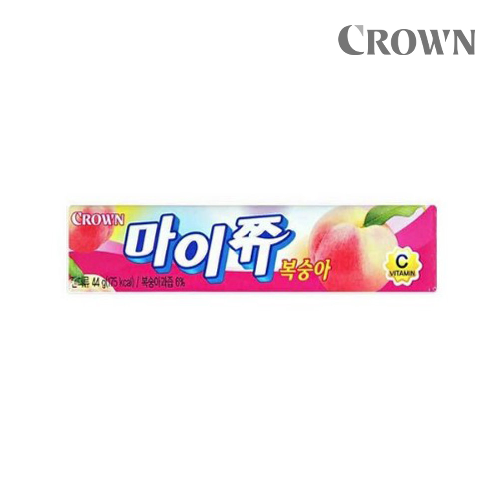 캐러멜 크라운 마이쮸 복숭아 44gx15개/캔디
