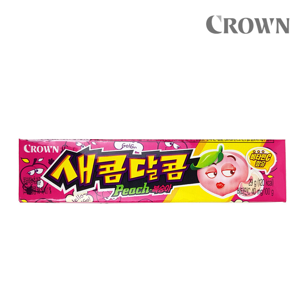 캐러멜 크라운 새콤달콤 복숭아 29g/캔디