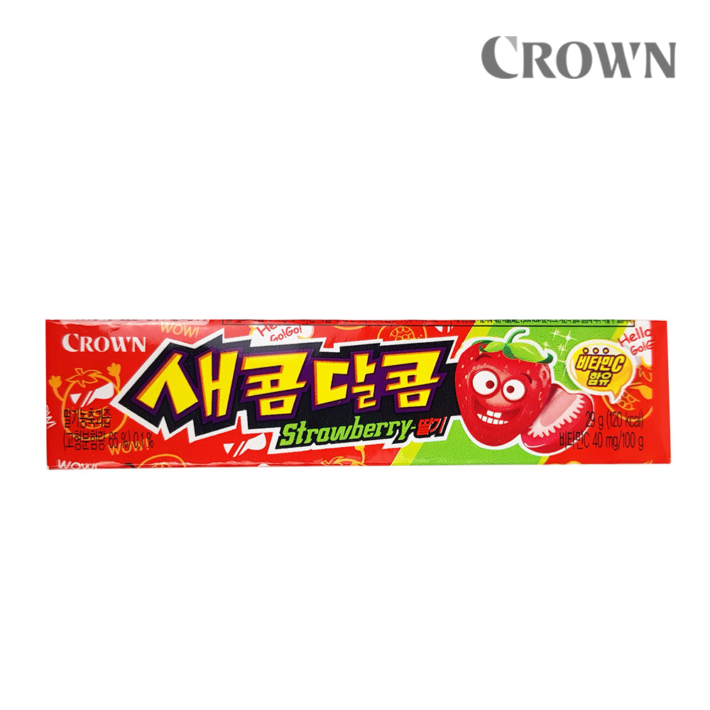 캐러멜 크라운 새콤달콤 딸기 29gx15개/캔디