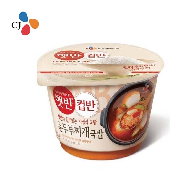 CJ비비고 순두부찌개국밥 173g/컵밥/간편식