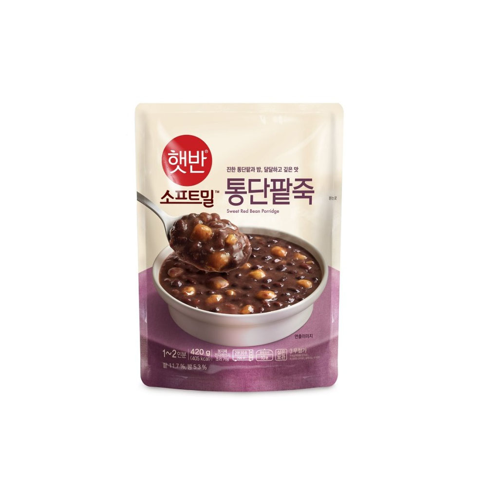 CJ 햇반소프트밀 통단팥죽 420g/즉석죽/간편식