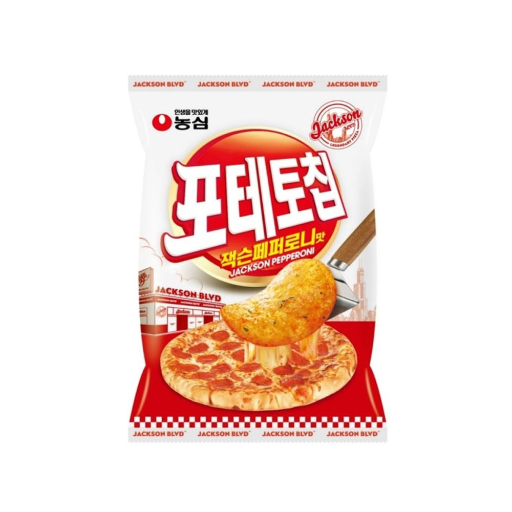 농심 포테토칩 잭슨페퍼로니맛 50g/스낵