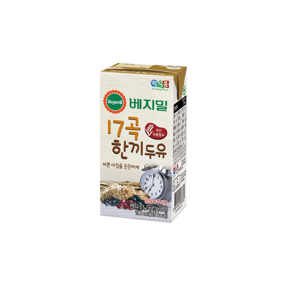 정식품 베지밀 17곡 한끼두유 190mlx16입